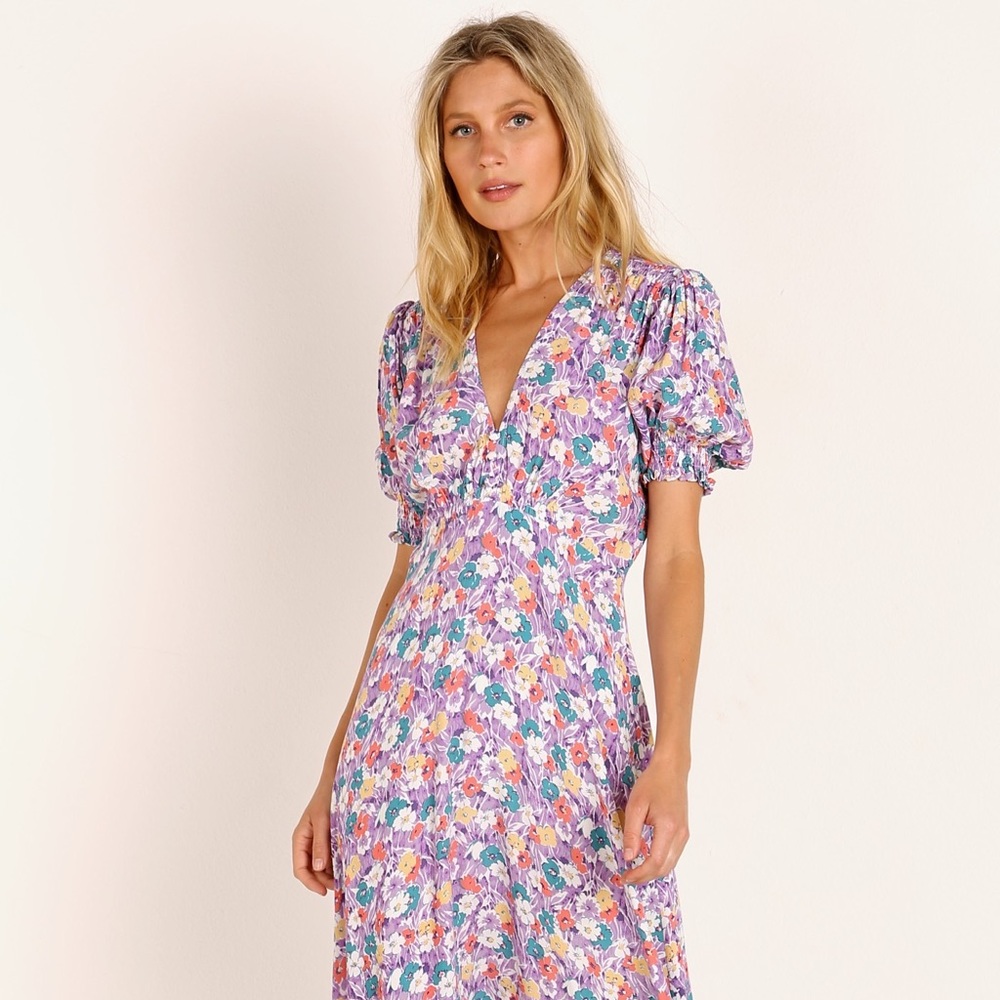 NWOT Faithfull the Brand Florak Midi Dress XS